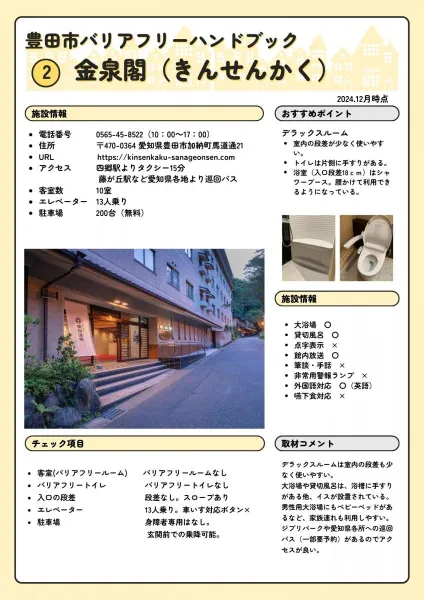 猿投温泉 癒しの宿金泉閣