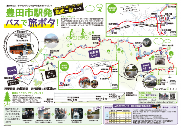 ポタリングマップ【稲武～旭コース】
