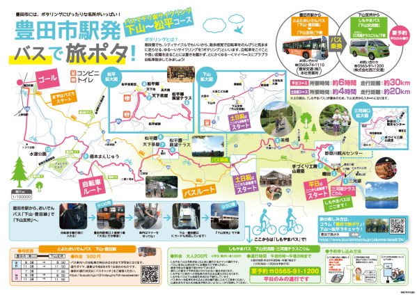 ポタリングマップ【下山～松平コース】