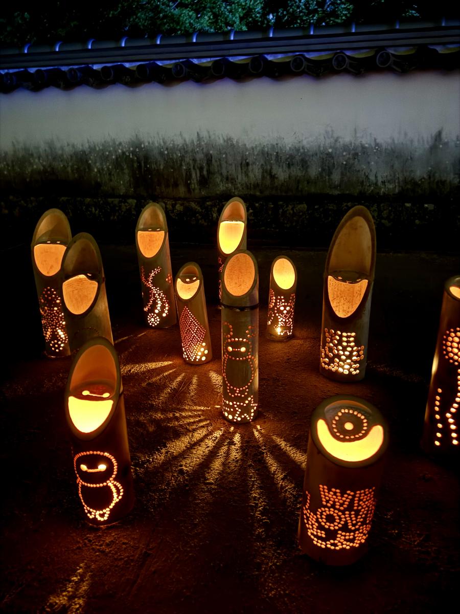 松平郷天下泰平の竹あかり