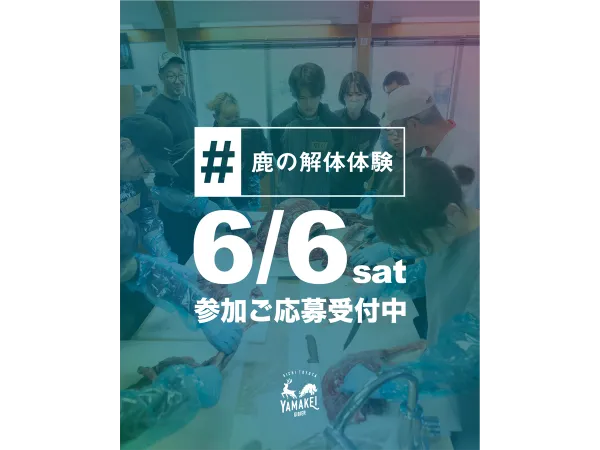 猪鹿工房山恵　鹿の解体イベント