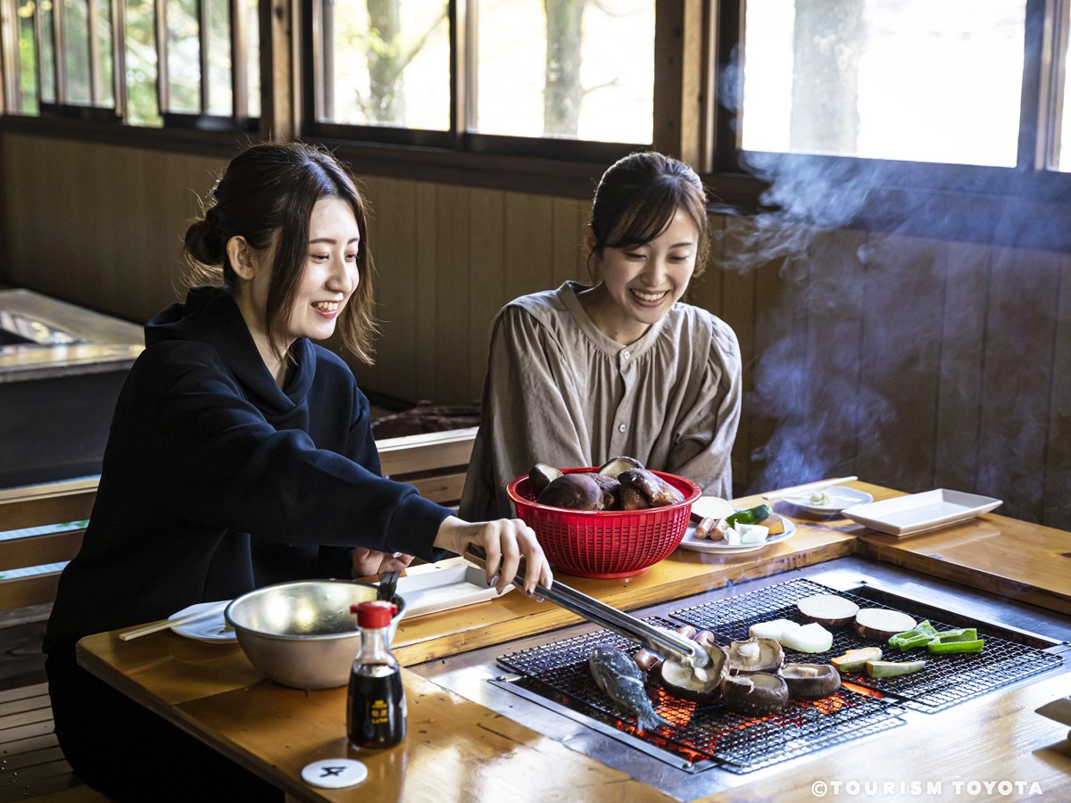 自然の恵み！ぷりぷり肉厚原木しいたけの食べ放題！