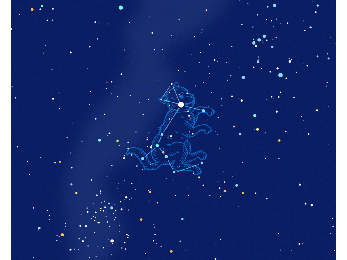 シリウスが目印のおおいぬ座